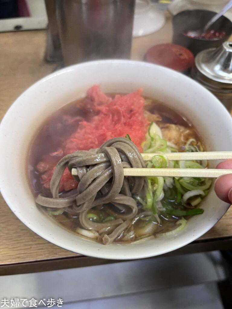 一由そば　太い蕎麦が食べられる