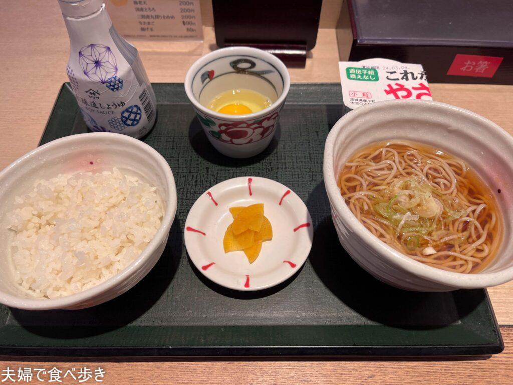 蕎香　上野駅改札内の朝食