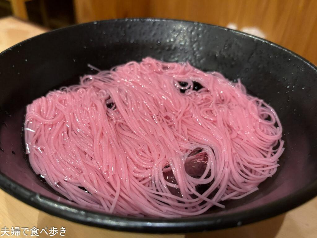 中州の締めのそうめん