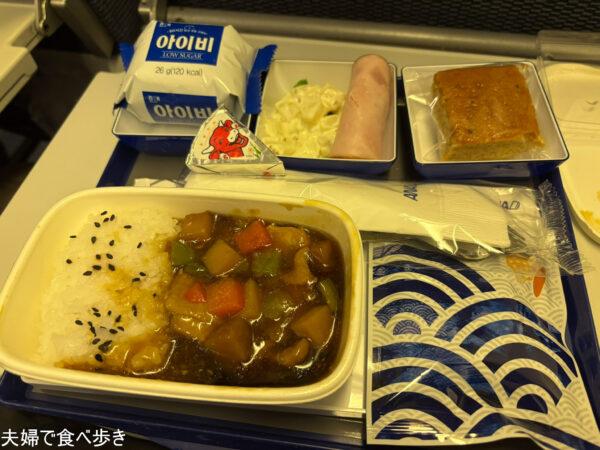 金浦空港→羽田空港　機内食