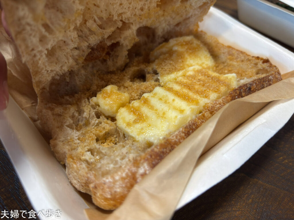 自家製バターのサンドイッチ
