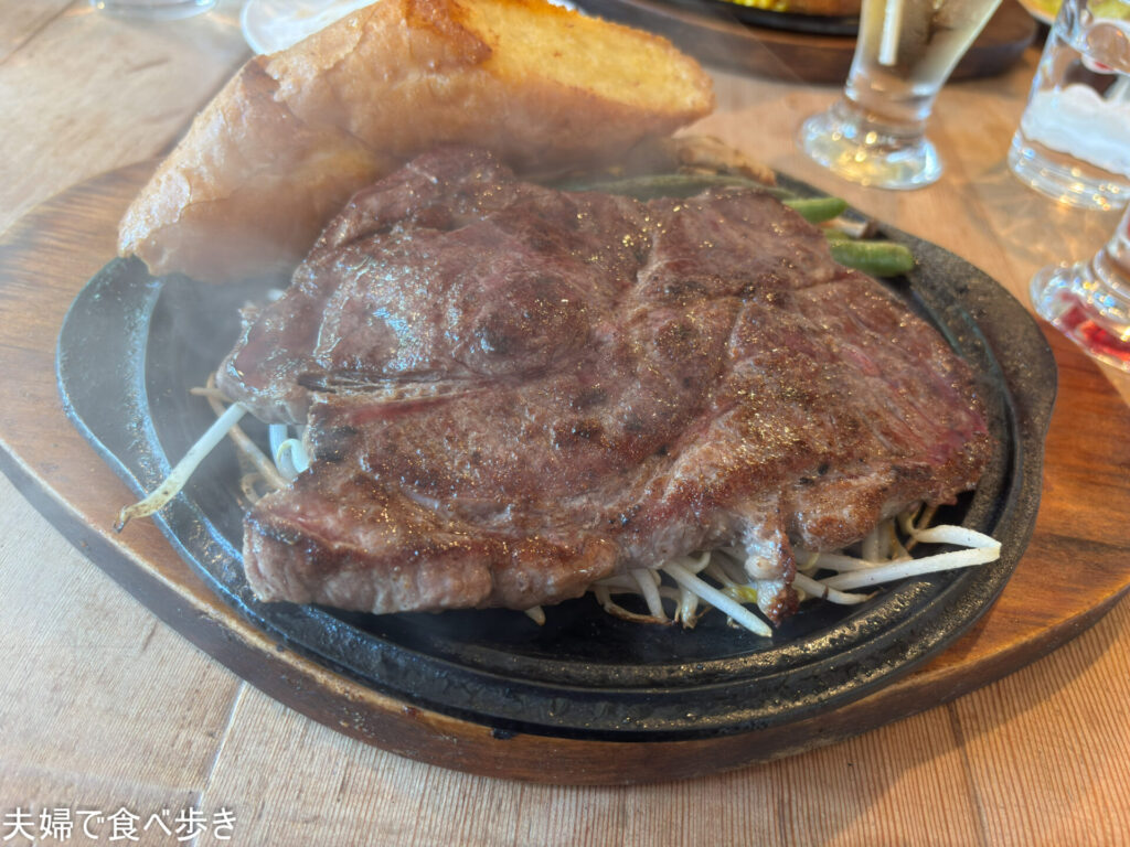 清里で鉄板グリルのランチ
