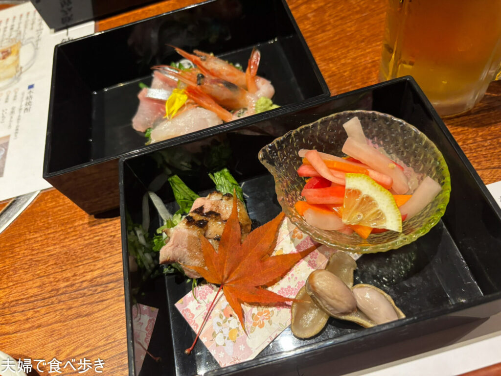 すすきの海鮮居酒屋で会食
