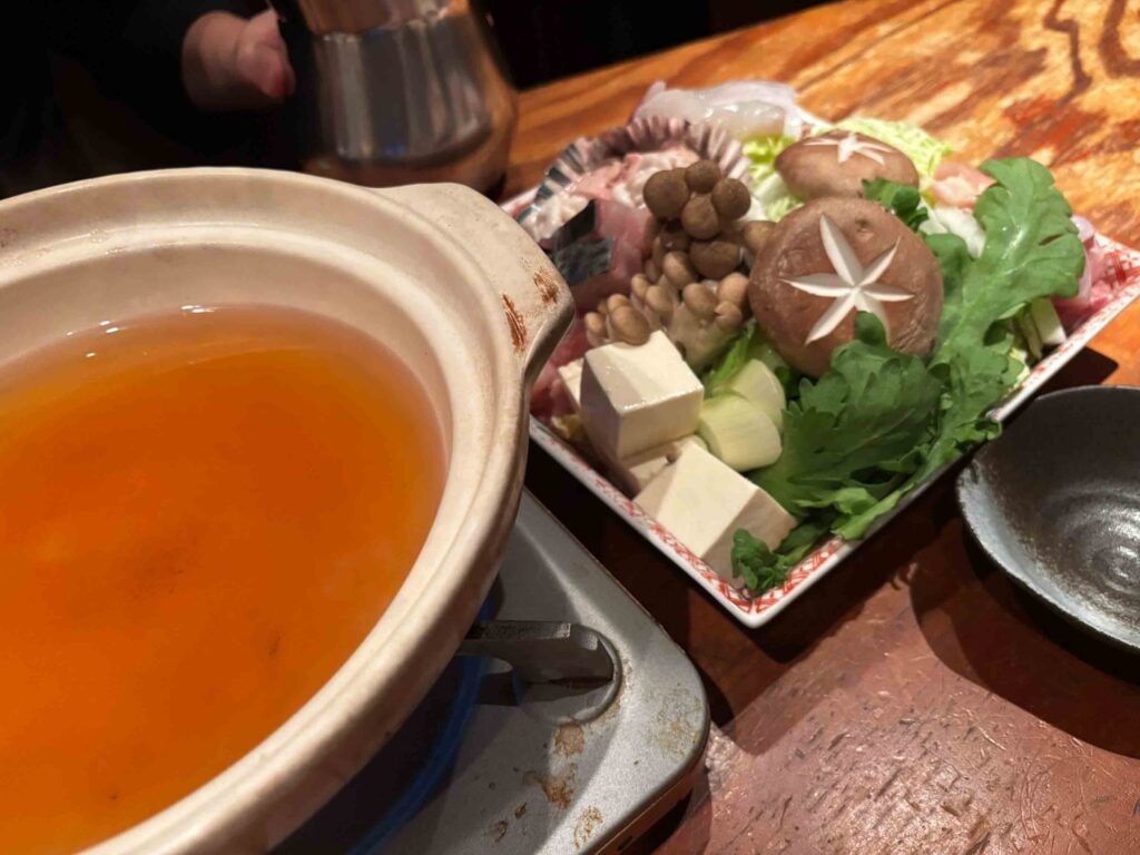 長堀橋で寄せ鍋