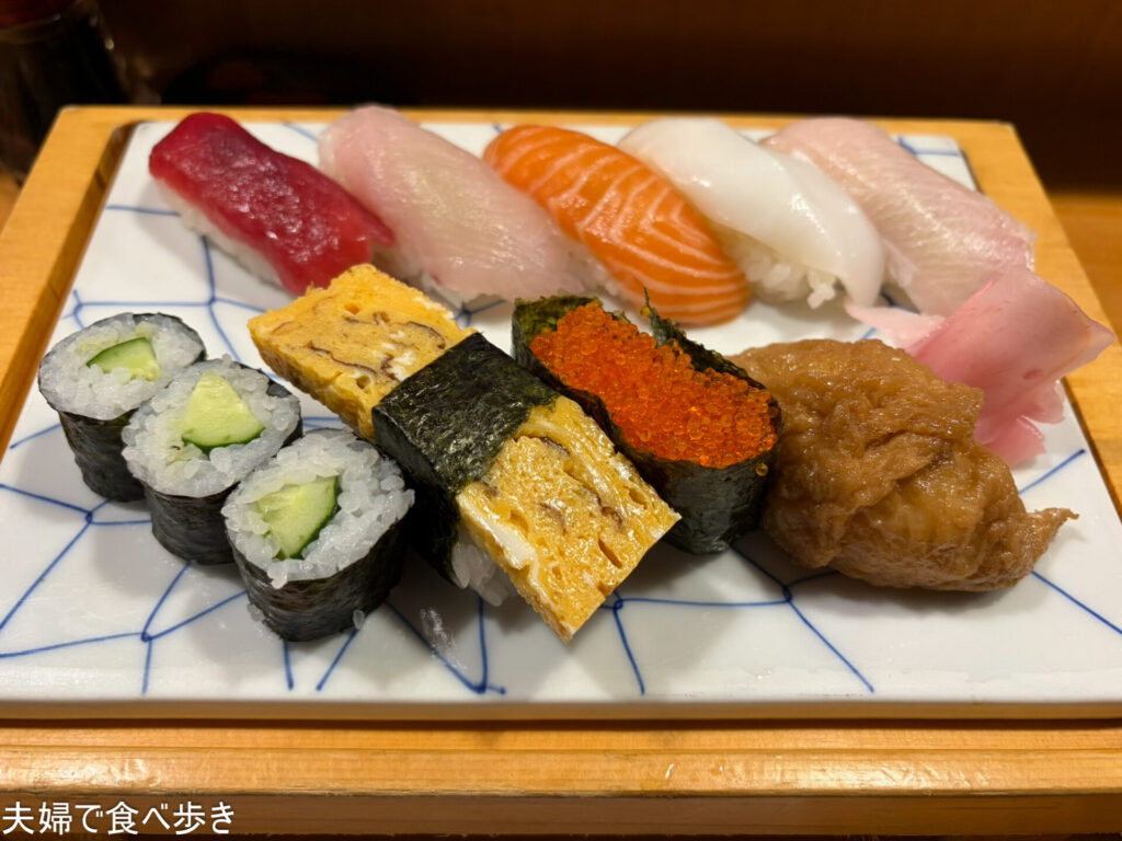 江戸川橋の鮨ランチ