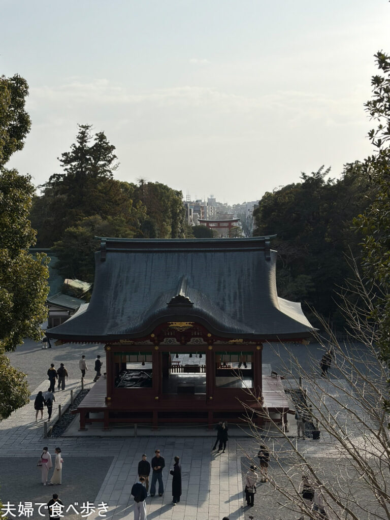 八幡宮とみたらし団子