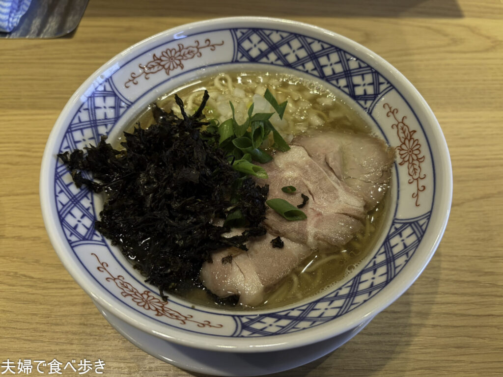 江戸川橋の煮干ラーメン