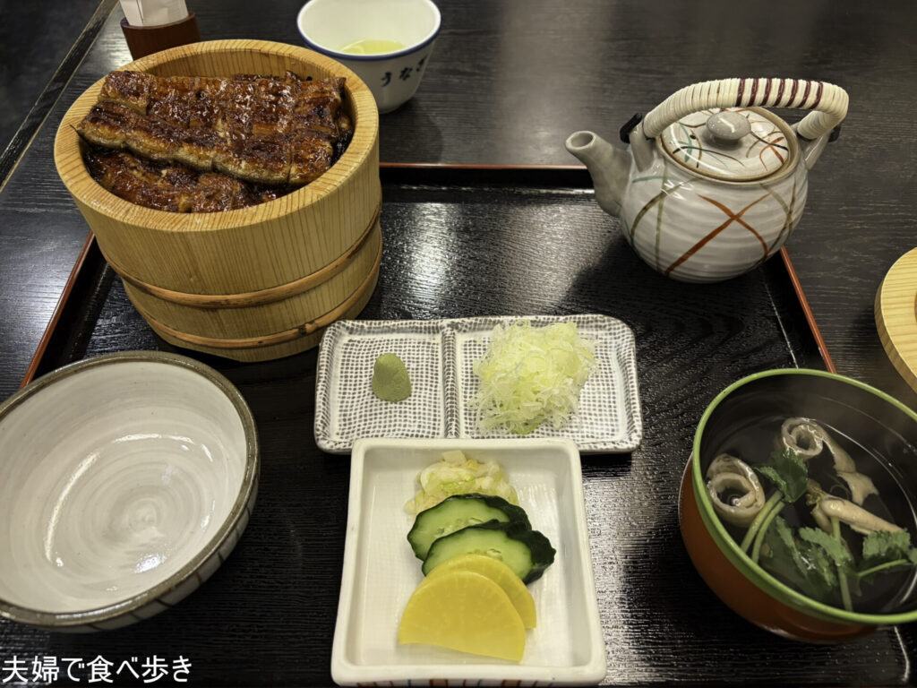 浜松の八百德本展で鰻茶漬け