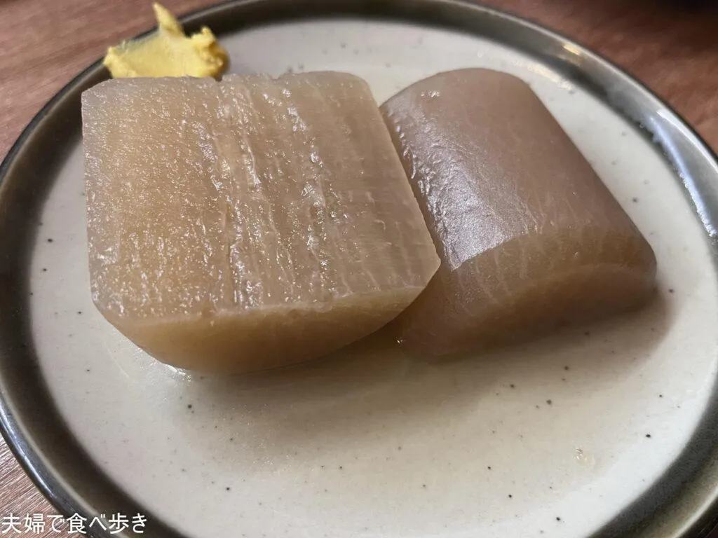 おでんとだしの名店。おでんの大根