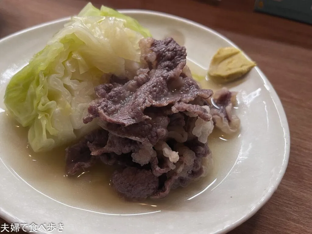 おでんとだしの名店。和牛ツラミと春きゃべつ