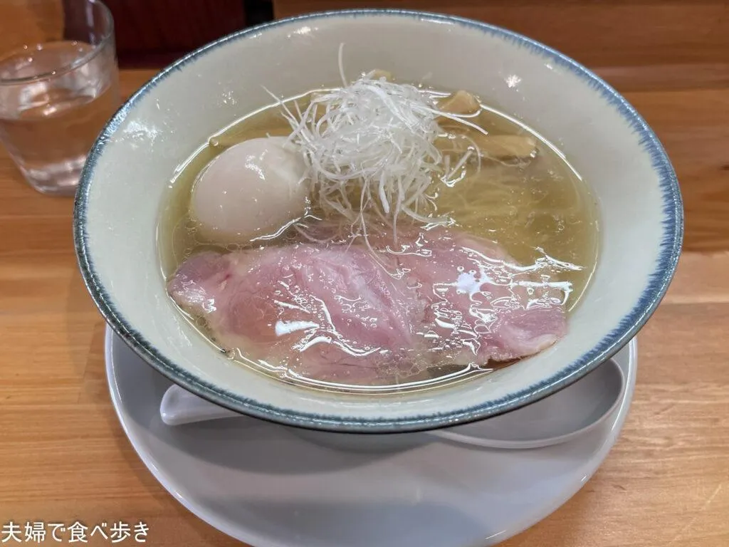 中華そば一清 塩ラーメン味玉入り