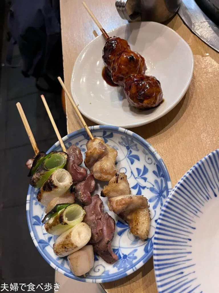 岐阜　水谷　串焼き　つみれ　もも焼き　砂肝　ねぎま焼き