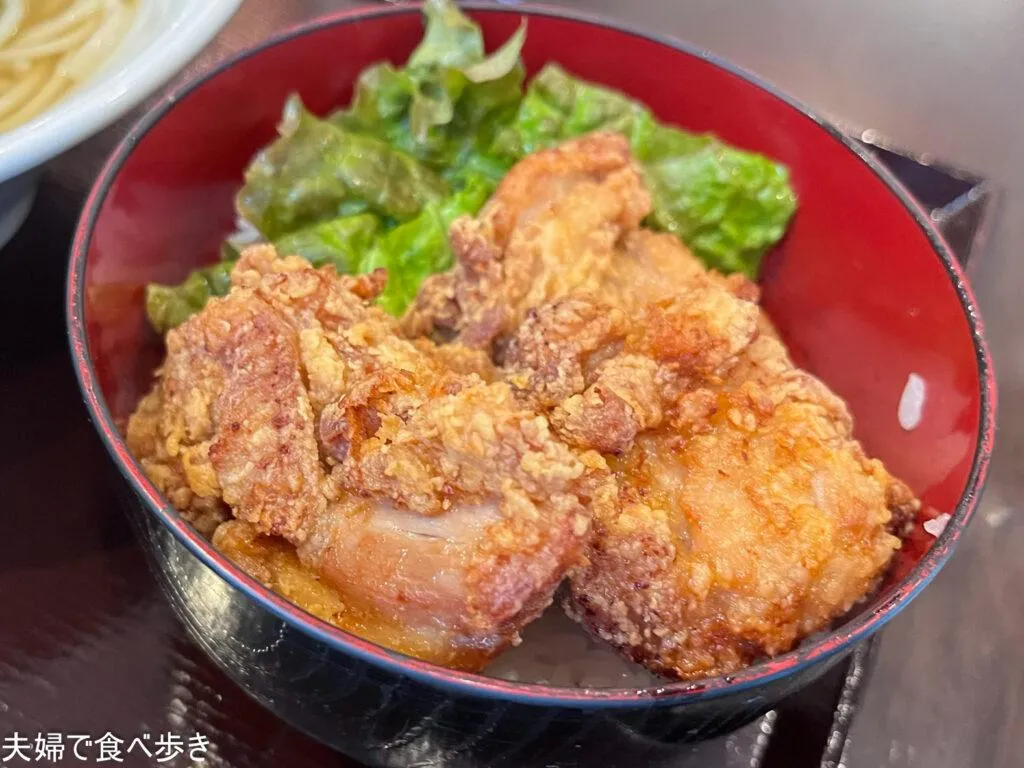 味囲楽　ランチセット　から揚げ丼