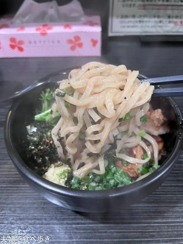 らーめん　まぜそば　あらし　看板まぜそば