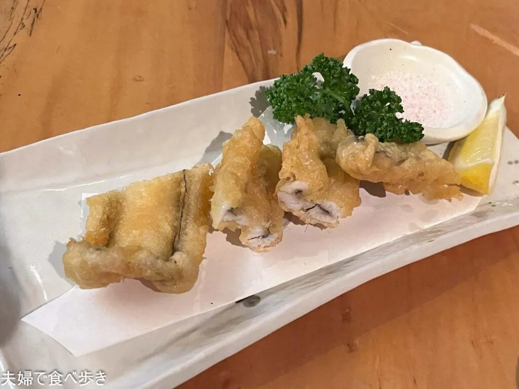 呑喰処 みはる アナゴ天ぷら