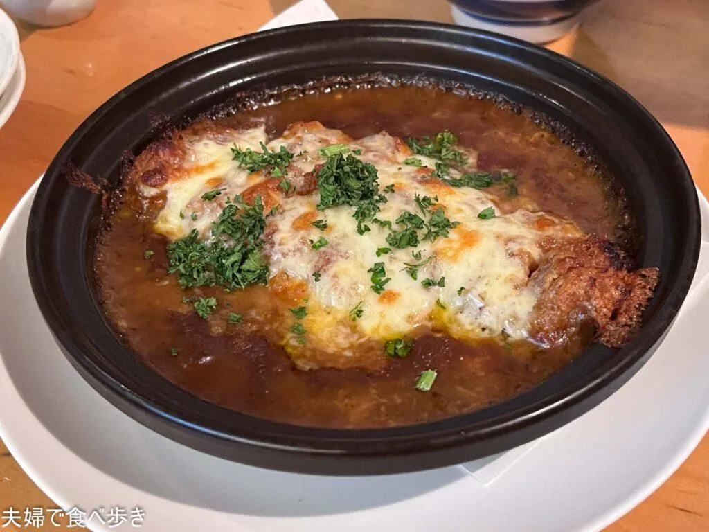 呑喰処 みはる 豚ロースかつチーズカレー焼き