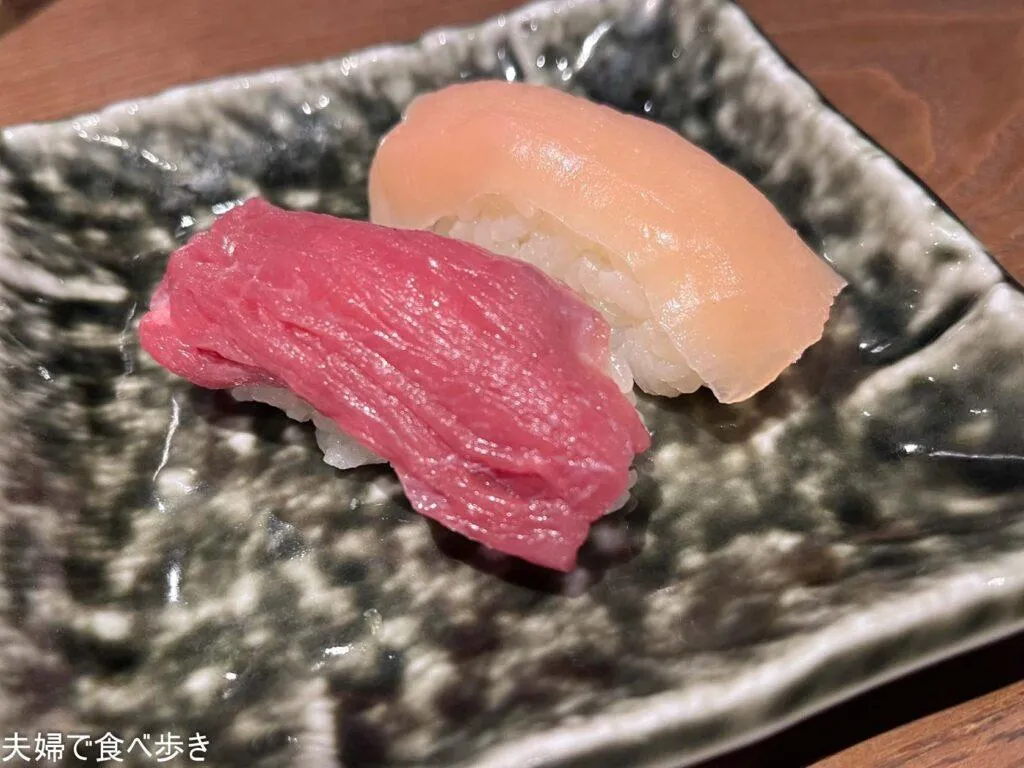 肉寿司で一杯できる