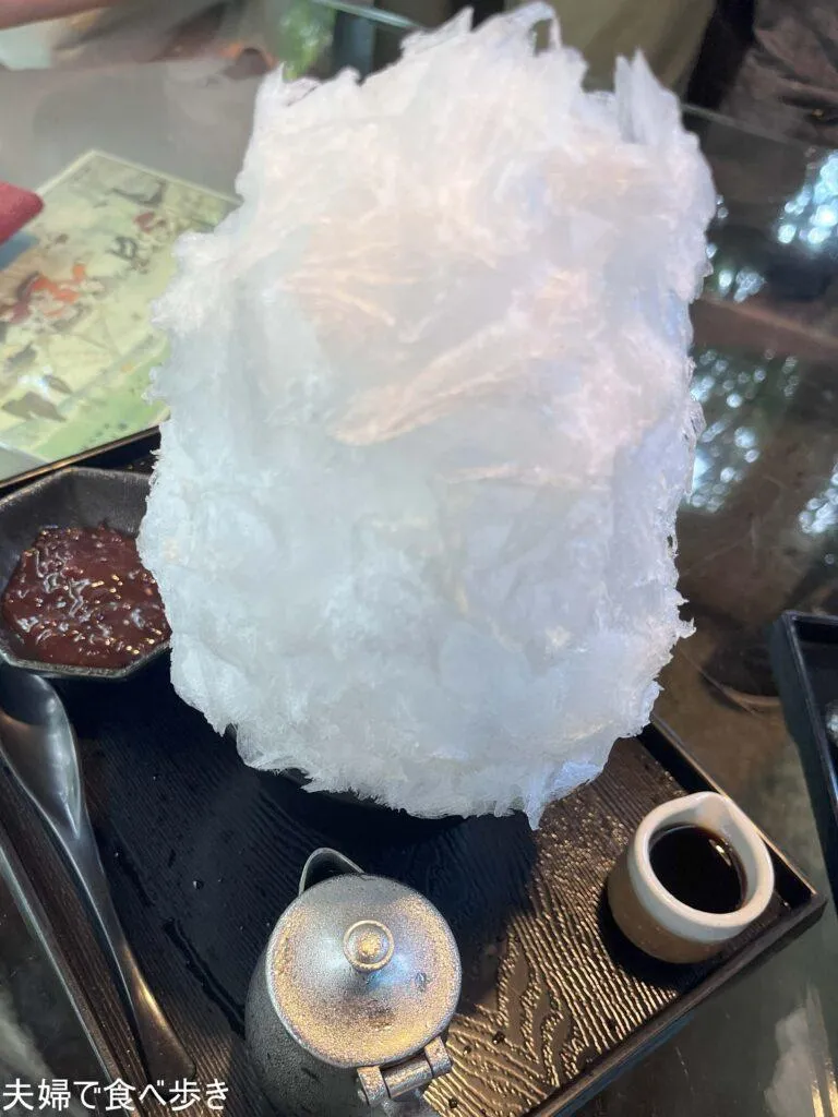 阿左美冷蔵　長瀞、天然氷のかき氷