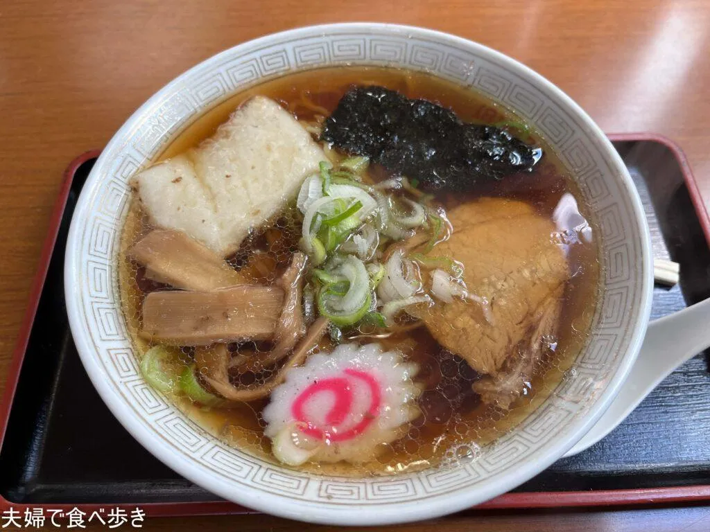 餅が入ったラーメン