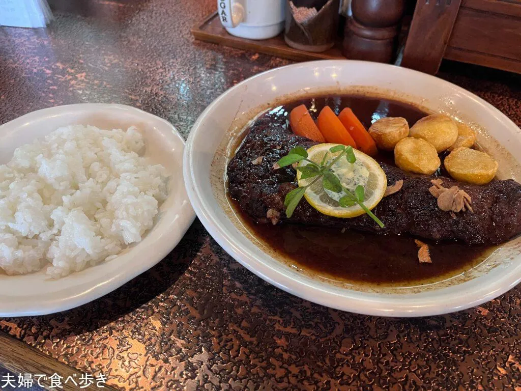 広島の菊でステーキ