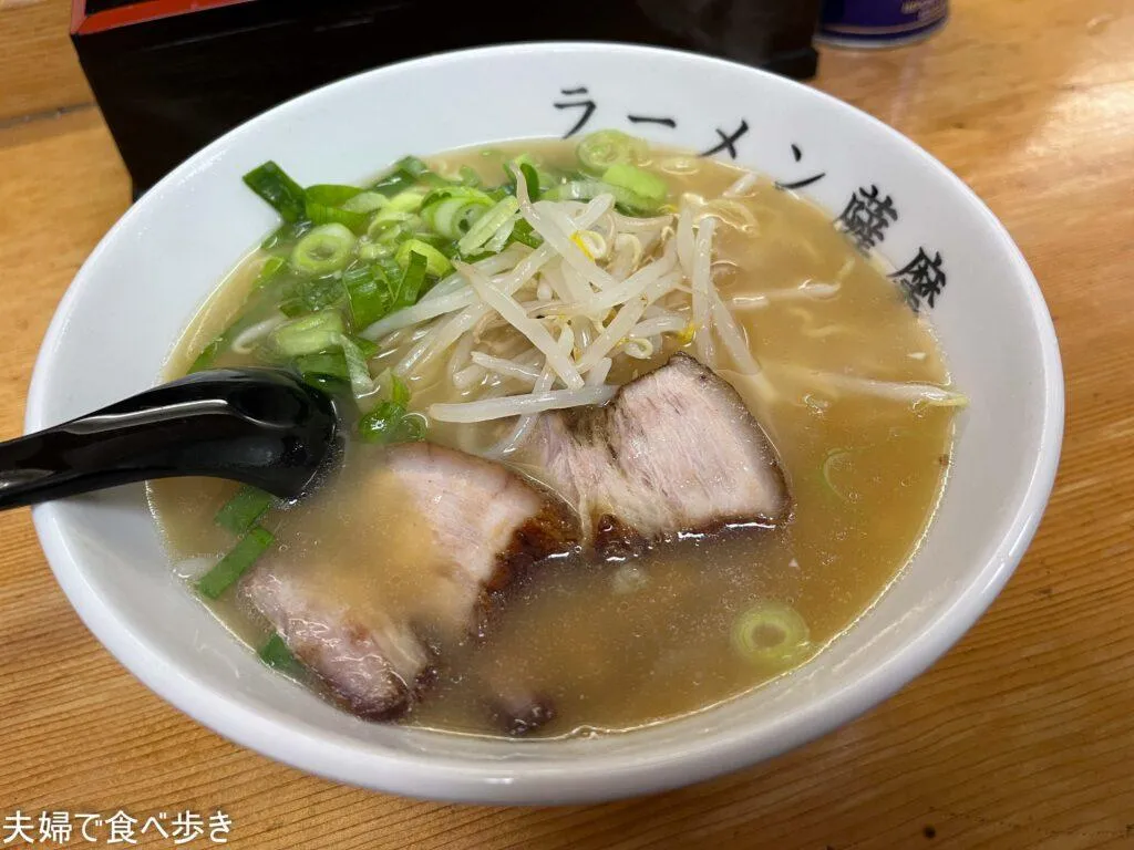 道頓堀でニンニクラーメン