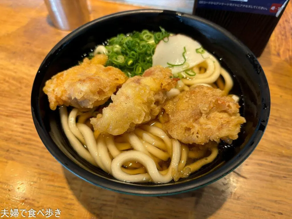 京都駅で立食いうどん