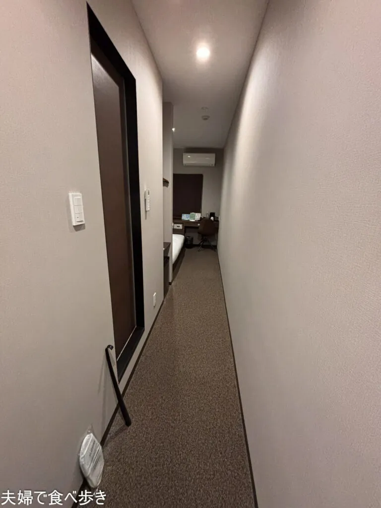 広島駅近く、無料朝食付き