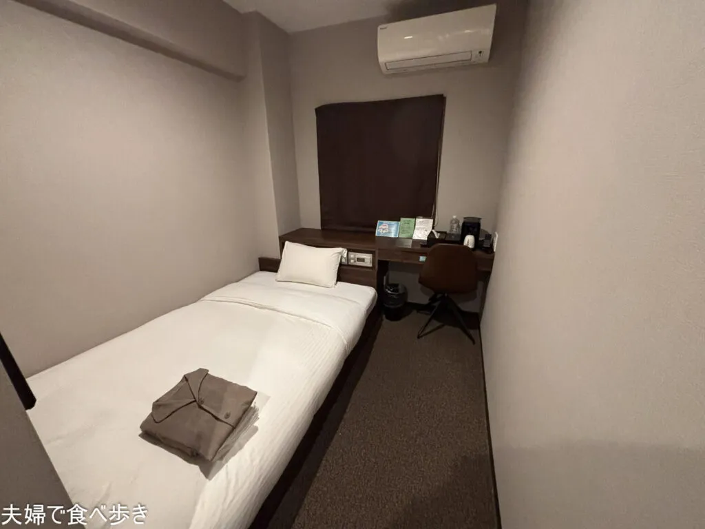 広島駅近く、無料朝食付き