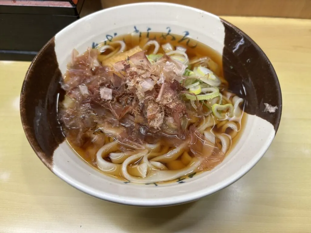 きしめん食べてから帰る