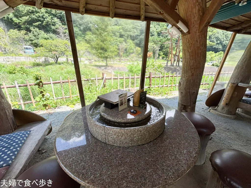 昇仙峡の流しそうめん