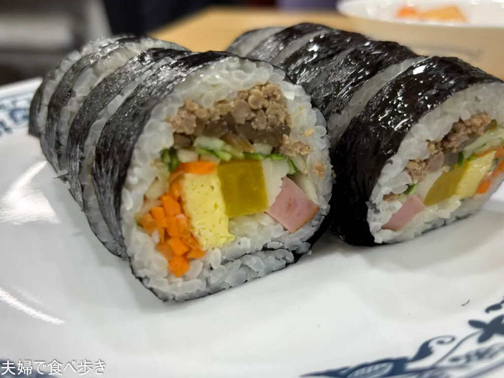 江南で作りたてキンパ