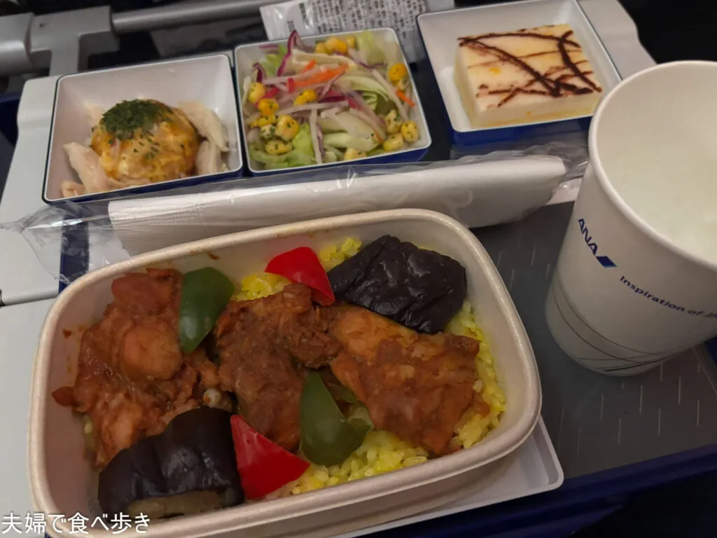 羽田、金浦ANAの機内食2025